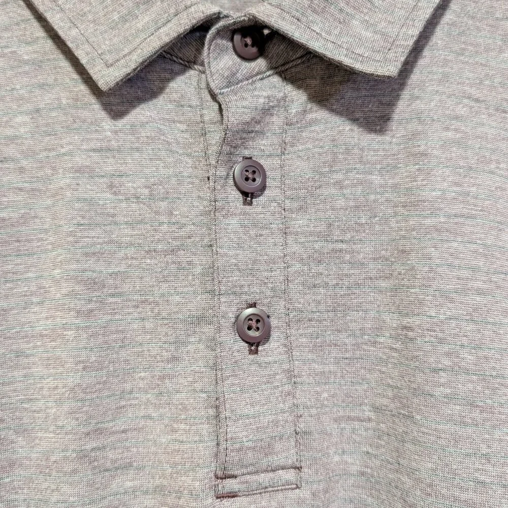 Men's Lululemon Short Sleeve Collared Polo Shirt - Picture 3 of 5